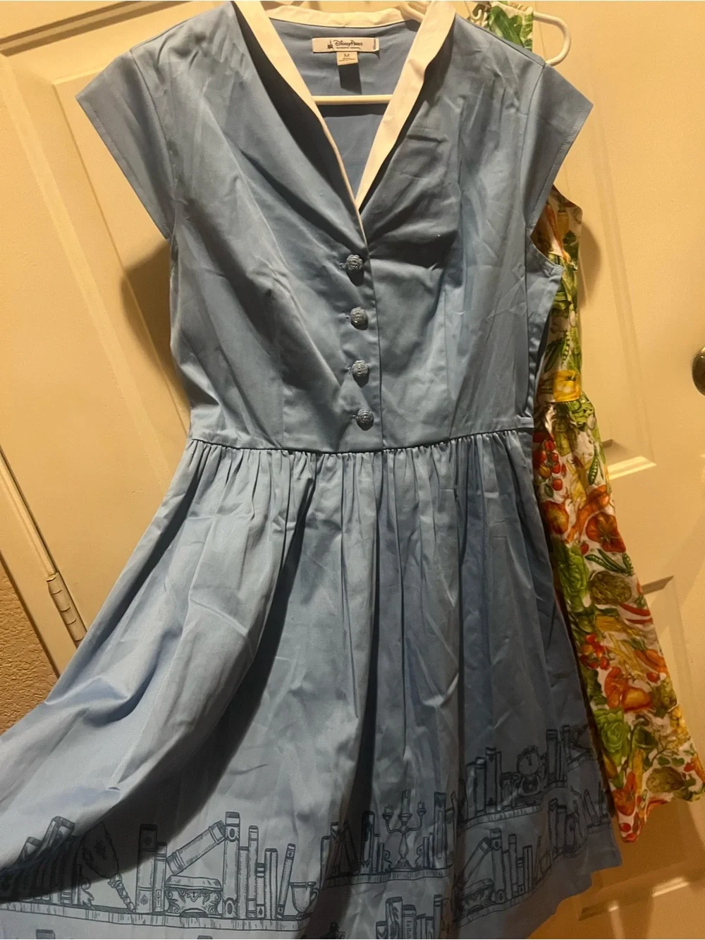 Disney Parks Women's Light Blue Belle Dress with White Trim from Dress Shop - Picture 3 of 5